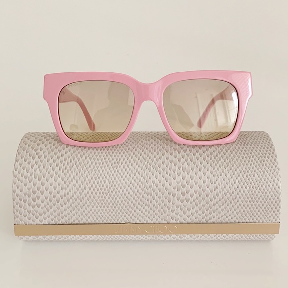 Jimmy Choo Accessories - COPY - Jimmy Choo Pink Sunglasses, New